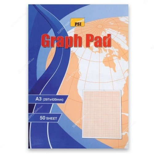 PSI Graph Pad, PSNBGPA350, A3, 50 Sheets, 297 x 420MM