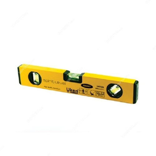 Uken Magnetic Spirit Level, U6524M, 24 Inch, 0.5 mm/m