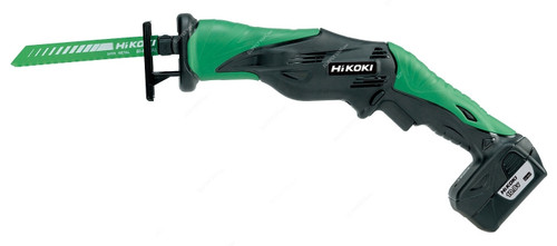 Hikoki Cordless Reciprocating Saw, CR10DL, 10.8V, 0-2700 RPM, Lithium-Ion