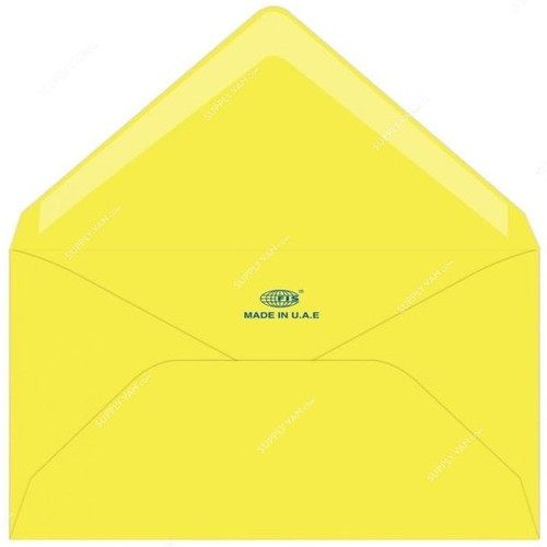 FIS Glued Envelope, FSEC8024GBLE50, 136 x 204MM, 80 GSM, Neon Lemon, PK50