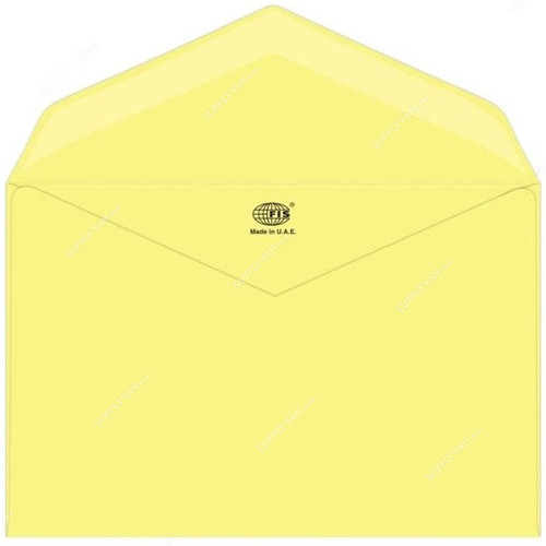 FIS Glued Envelope, FSEC8025GY50, 145 x 200MM, 80 GSM, Pastel Yellow, PK50