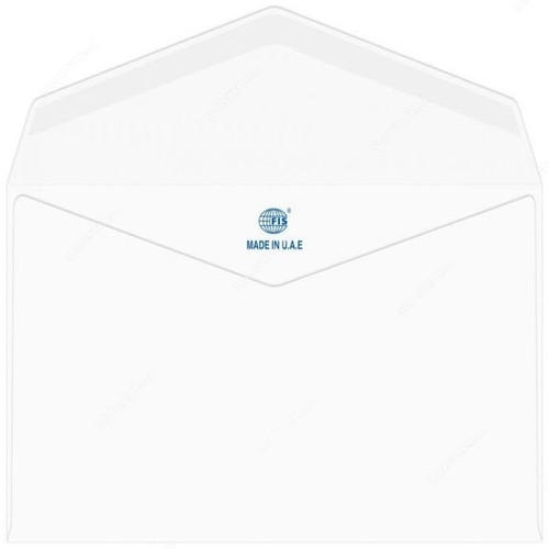 FIS Glued Envelope, FSEE1028GMWB25, 4 x 9 Inch, 100 GSM, White, PK25