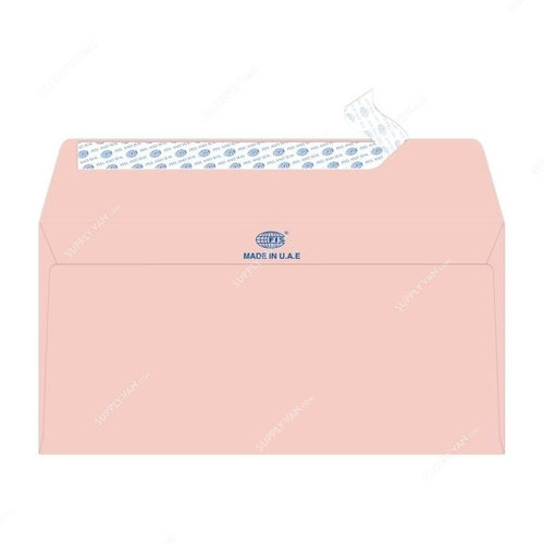 FIS Peel and Seal Envelope, FSEE1015PPIB25, 114 x 229MM, 100 GSM, Pink, PK25