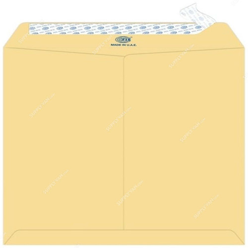 FIS Manila Peel and Seal Plain Envelope, FSME1234P50, 12 x 10 Inch, 120 GSM, Cream, PK50