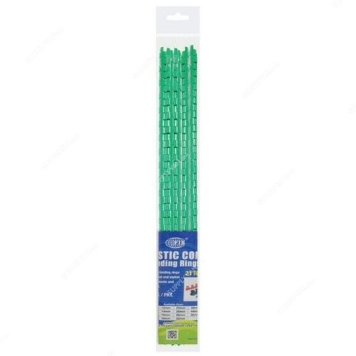 FIS Binding Ring, FSBD16GR10, Plastic, 16MM, 130 Sheets, Green, PK10