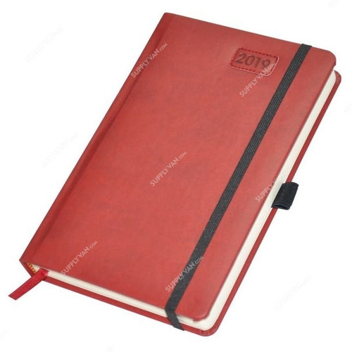 FIS 2019 French Diary, FSDI29FRPU19MR, 139 x 215MM, 384 Pages, Maroon