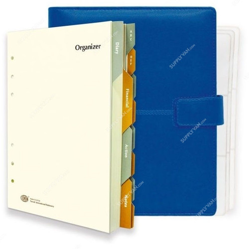 FIS Classic Organizer, FSOR1117124BL, 110 x 170MM, 296 Pages, Blue