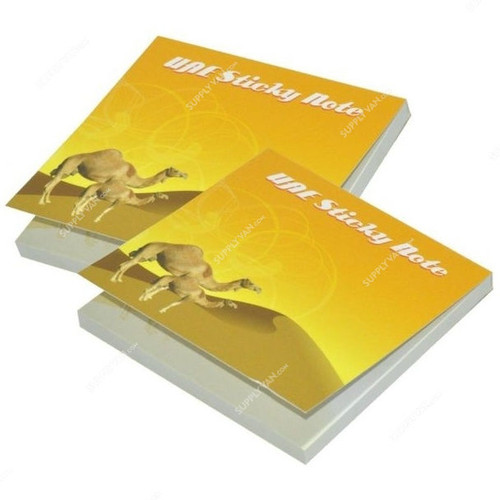 FIS UAE Camel Design Sticky Notes Set, FSPO3350D1, 50 Sheets, 3 x 3 Inch, White, PK2