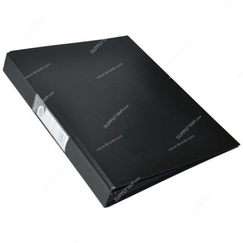 FIS Ring Binder, FSBDD4PPA4BK, Polypropylene, 4 Ring, A4, 25MM, Black