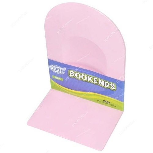 FIS Bookend, FSBE8PI, Plastic, 135 x 88 x 200MM, Pink, PK2