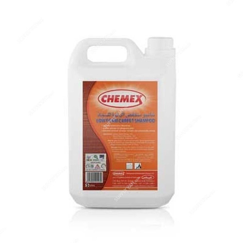 Chemex Low Foam Carpet Shampoo, 5 Litre, 4 Pcs/Pack