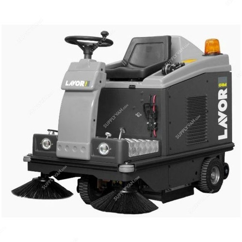 Lavor Battery Operated Ride On Sweeper, SWL-R1000-ET, 62 Litres, Gray and Black