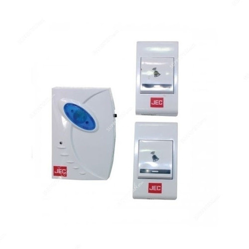 JEC Wireless Door Bell, BR-1461, 3-4.5V, White