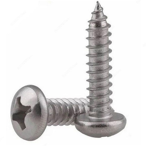 Patta Self Tapping Screw, STSPANZNC, Zinc Plated, M10 x 2 Inch, PK500