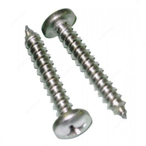 Patta Self Tapping Screw, STSPANNKL, Nickel Plated, M10 x 5/8 Inch, PK1000