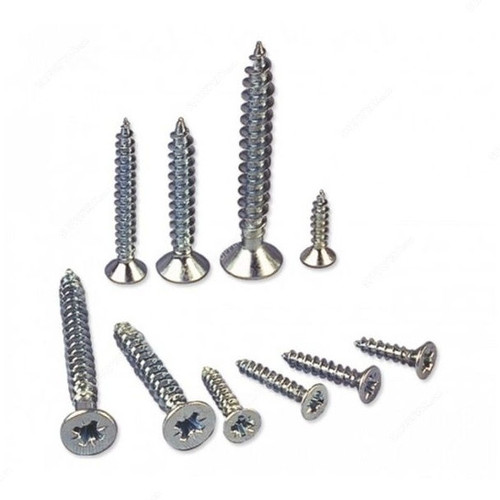 Patta Chipboard Screw, CHPZNC, Zinc Plated, M4 x 15MM, PK1000