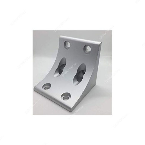 Extrusion L-Corner Bracket, 40 Series, 8 Hole, Aluminium, 76 x 76MM