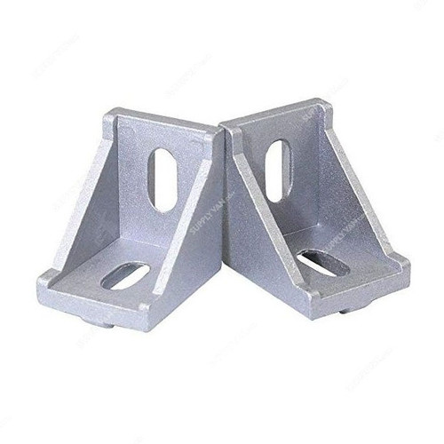 Extrusion 90 Degree Corner Bracket, 45 Series, 2 Hole, Aluminium, 45 x 45MM, PK2