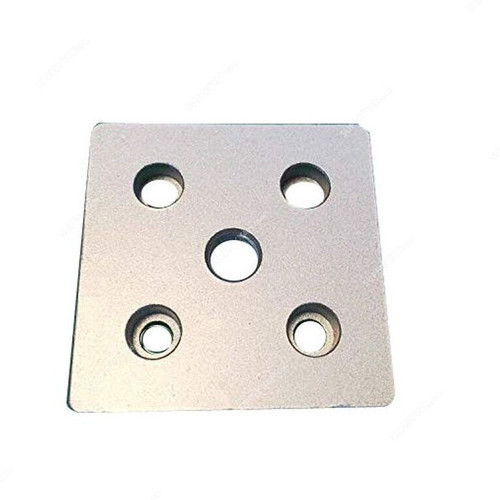 Extrusion Connecting Face Plate, 50 Series, Aluminium, PK2