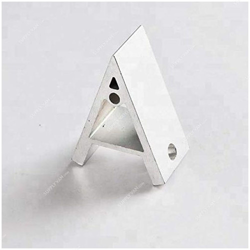 Extrusion Corner Extrusion Bracket, 45 Series, 2 Hole, Aluminium