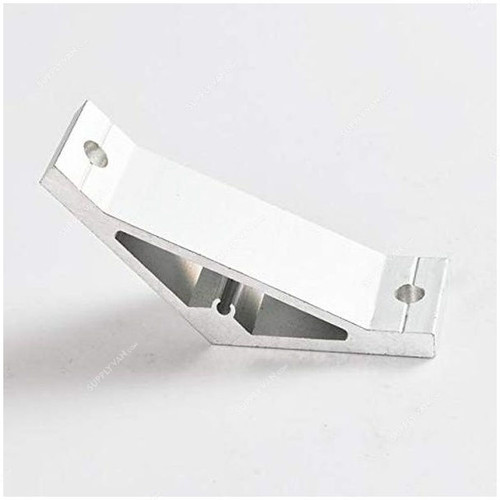 Extrusion 135 Degree Corner Bracket, 40 Series, 2 Hole, Aluminum, 72 x 72MM