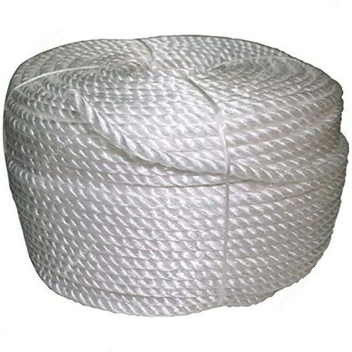 Amarine Coiled Rope, Polypropylene, 200 Mtrs, White