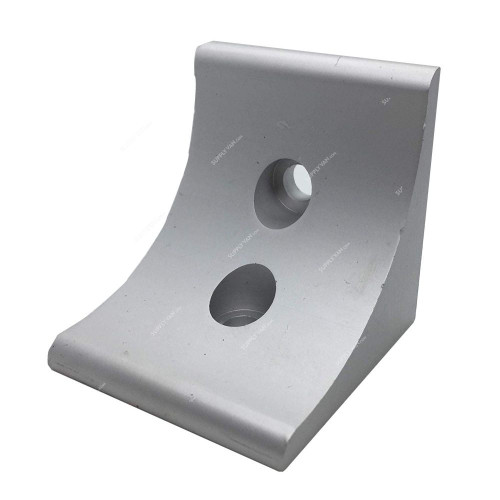 Extrusion L-Corner Bracket, 50 Series, 2 Hole, Aluminium, 48 x 46MM