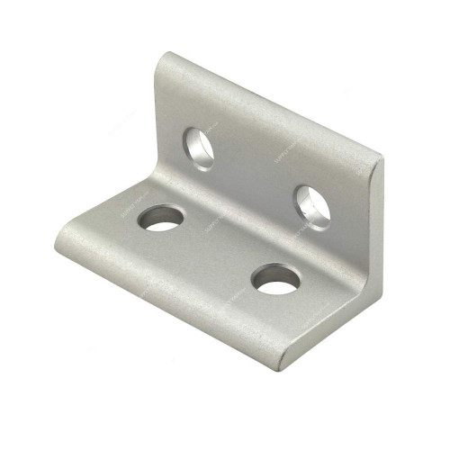 Extrusion Vertical Corner Bracket, 30 Series, 4 Hole, Aluminium