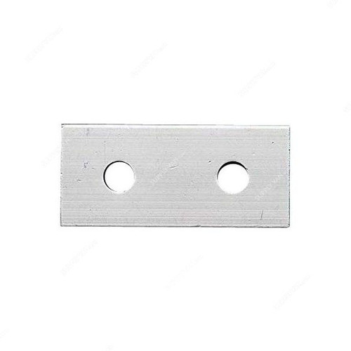 Extrusion Reinforcement Flat Plate, 40 Series, 2 Hole, Aluminium, PK5