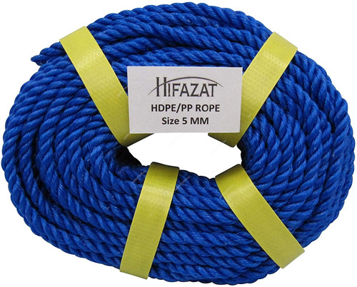 Hifazat Rope, SHGT-NRB-525, Nylon, 5MM x 22.86 Mtrs, Blue