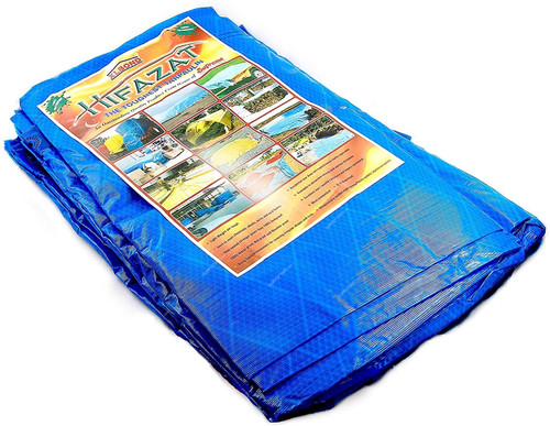 Hifazat Waterproof Tarpaulin, SH-TARP-BL121255, Polyethylene, 3.6 x 3.6 Mtrs, Blue