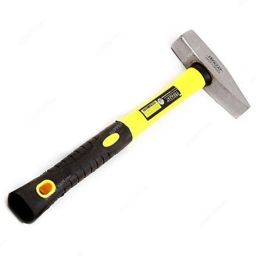 Hifazat Machinist Hammer, SHGT-BM-MH1500, Forged Steel, 1.5 Kg, Yellow and Black