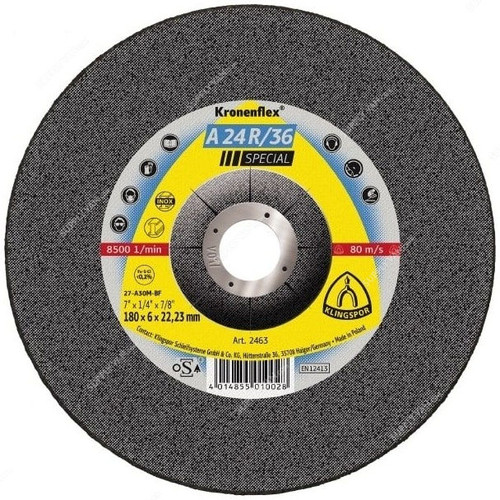Klingspor Grinding Disc, A24R36, Kronenflex, Special, 125MM
