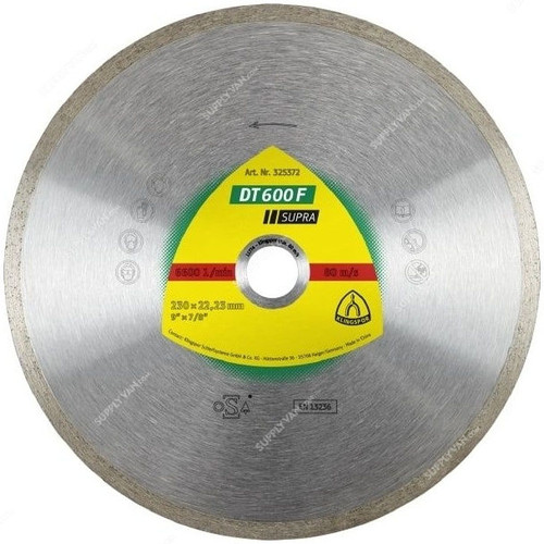 Klingspor Diamond Cutting Blade, DT600F, Supra, 230MM