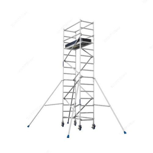 Topman Mobile Narrow Scaffolding, AMNS11, Aluminium, 11 Mtrs, 225 Kg Loading Capacity