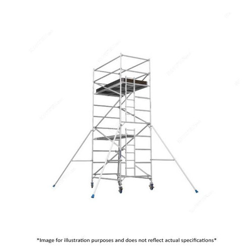 Topman Mobile Wide Scaffolding, AMWS5, Aluminium, 5 Mtrs, 225 Kg Loading Capacity Topman Mobile Wide Scaffolding, AMWS5, Aluminium, 5 Mtrs, 225 Kg Loading Capacity
