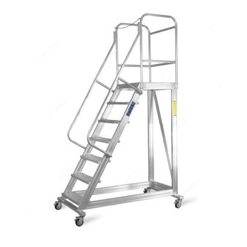 Topman Rolling Staircase, RSAL5, Aluminium, 4+1 Steps, 250 Kg Loading Capacity