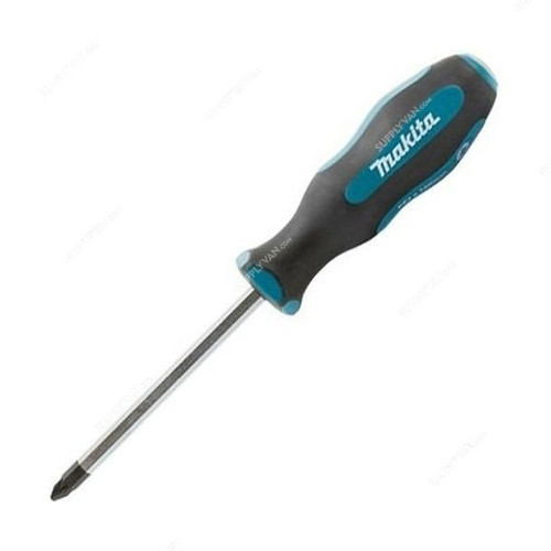 Makita Hex Shaft Go Through Pozidrive Screwdriver, B-66092, PZ1 Tip Size x 75MM Length