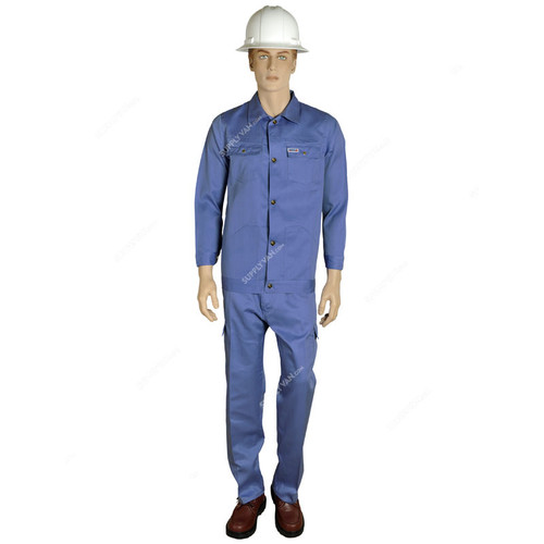 Ameriza Pants and Shirt, A1050603, Twill Cotton, 2XL, Petrol Blue