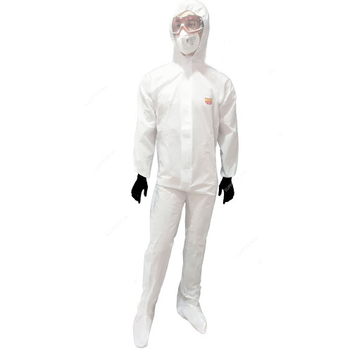 TSGC Coverall, F507053002, Polypropylene, M, White