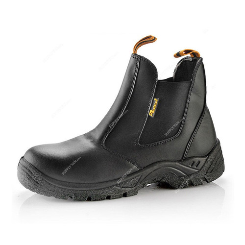 Safetoe Lace-Up Safety Shoes, M-8025, Best Slip-On, S3 SRC, Genuine Leather, Size42, Black