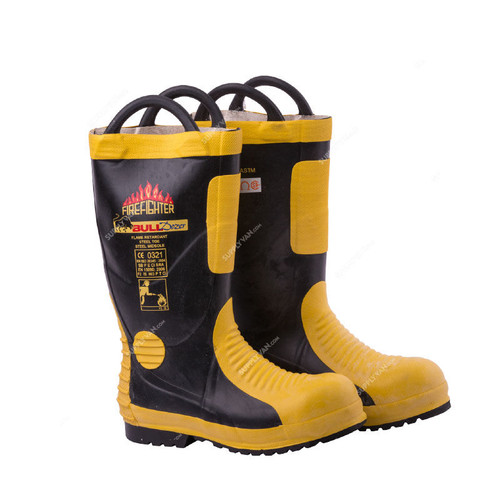 Bulldozer Safety Shoes, BD9788, Size42, Black and Yellow