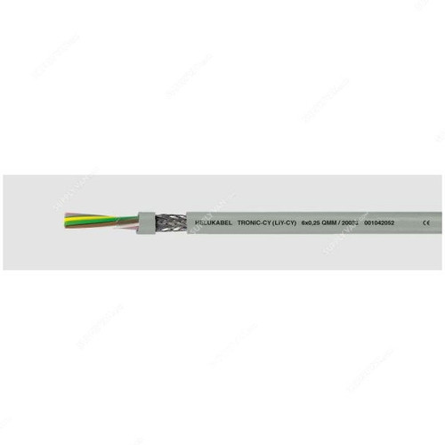 HELUKABEL Flexing Cable, TRONIC-CY, 20 AWG, 350-500V, 4 x 0.5 MM Sq, 5 Mtrs