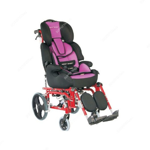 3W Wheel Chair, 3W-958 LC-C-36, Aluminium, Black and Pink