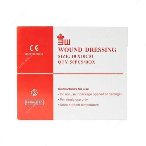 3W Wound Dressing, NO-28, Steril, 10CM Width x 10CM Length, 50 Pcs/Box