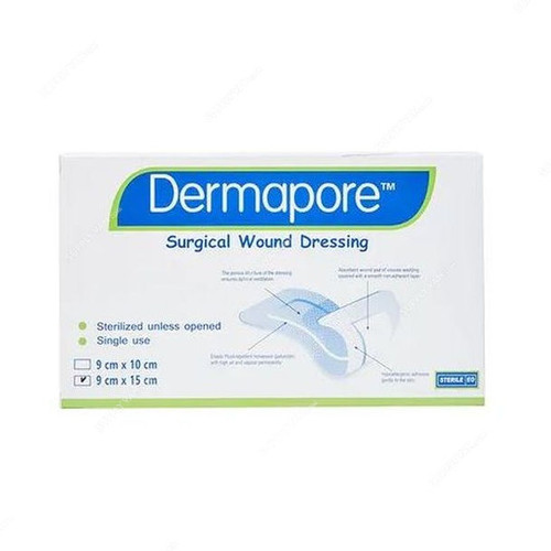 Dermapore Wound Dressing, 44442903, 9CM Width x 15CM Length, 25 Pcs/Pack