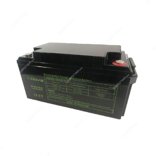 Nova Rechargeable Sealed Lead Acid Battery, NV65-12LH, 12V, 65Ah/10Hrs