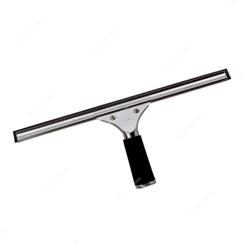 Intercare Window Squeegee, Stainless Steel, 25CM, Black and Silver