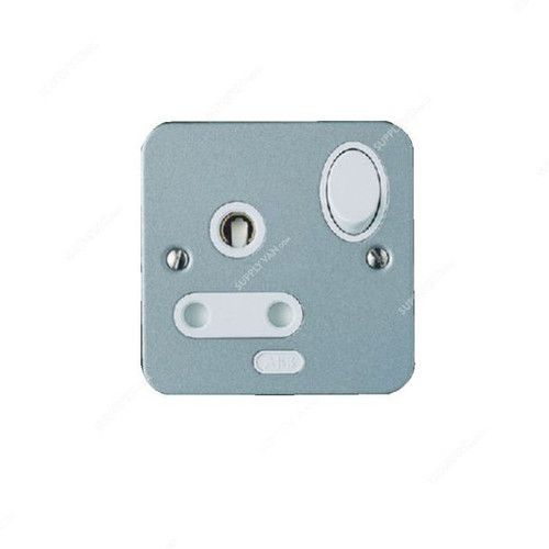 ABB Single Pole Switch Socket, CSOM115, Metal Clad, 1 Gang, 15A