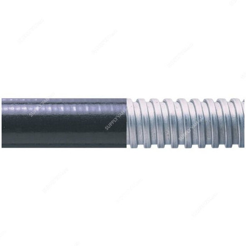 Adaptaflex Flexible Conduit, SPL20-25M, Galvanized Steel, 25 Mtrs, Black and Silver